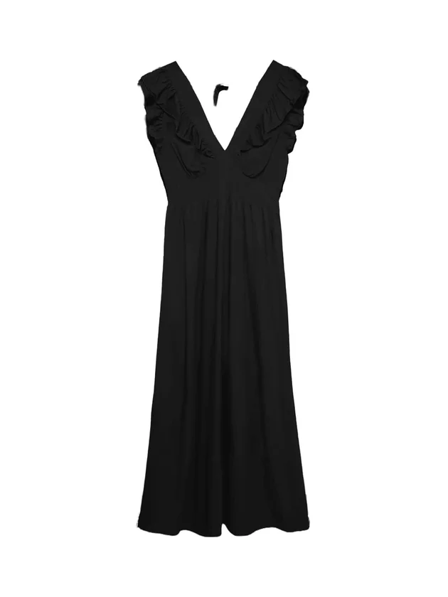 Easy Joy S L Detail Ankle Dress Wvn