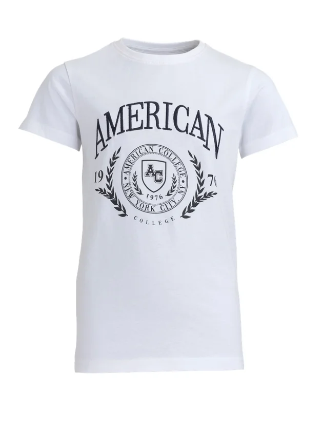Tshirt Broderie American College
