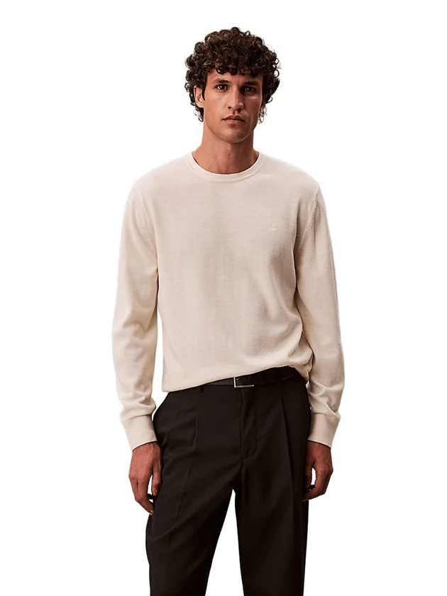 LS 100% Merino Crew 14GG