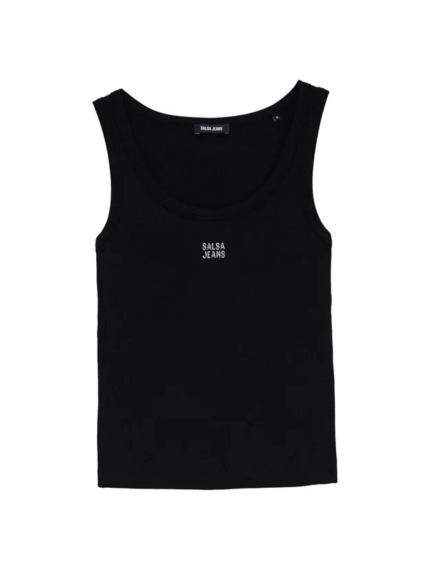 Tank Top With Embroidered Branding