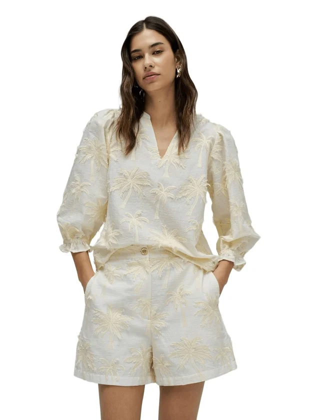 Blouse With Textured 3D Fabric Effect