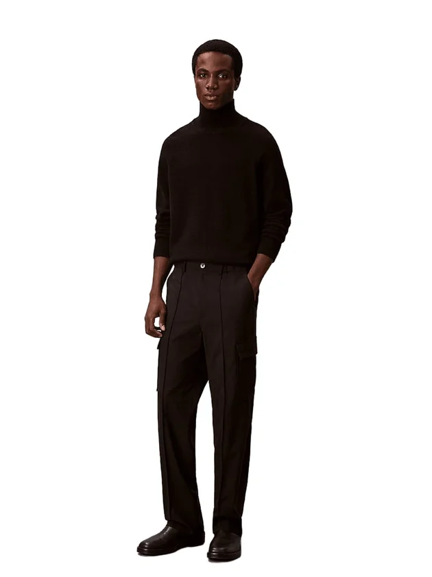 Straight Bengaline Cargo Pants