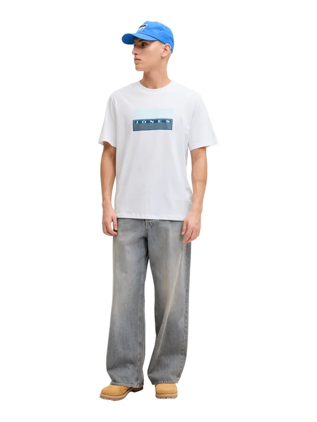 Jcofusion Dots Print Tee Ss Crew Sn