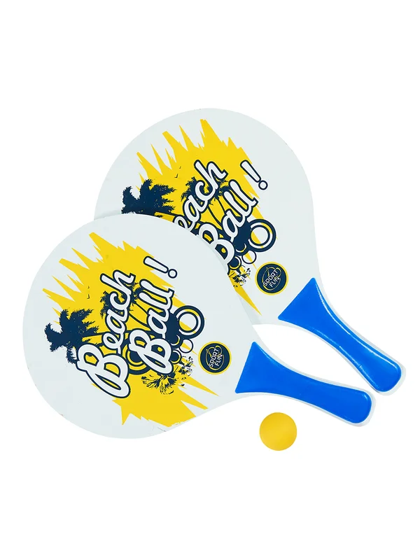 Set De 2 Raquettes De Plage Et Une Balle