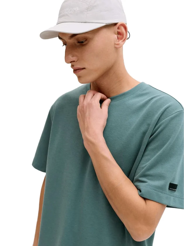 Jcofusion Badge Tee Ss Crew Neck Ln