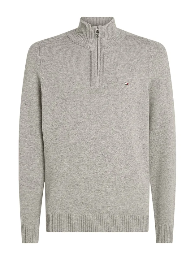 Lambswool Zip Mock
