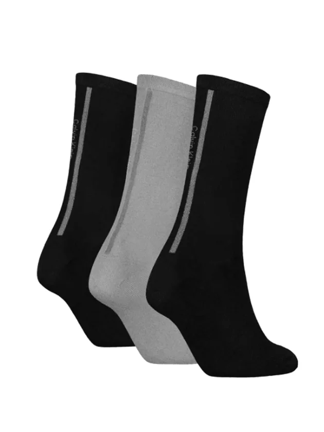 Sock 3P Giftbox Lurex Stripe