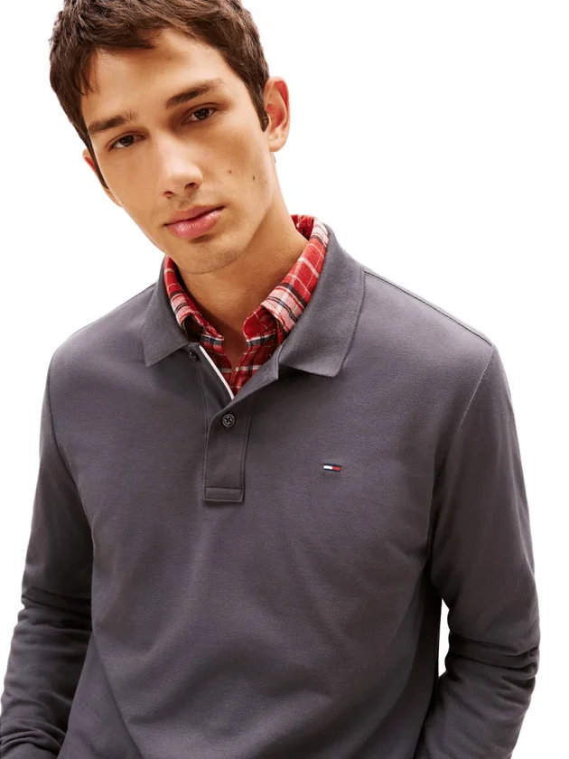 Tjm Slim Placket Polo Ls Ext