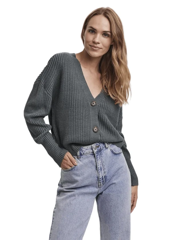 Vmlea Ls V Neck Cuff Cardigan Noos
