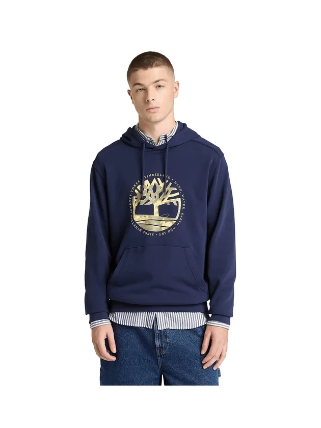 Tree Logo Lake House Graphic Hoodie