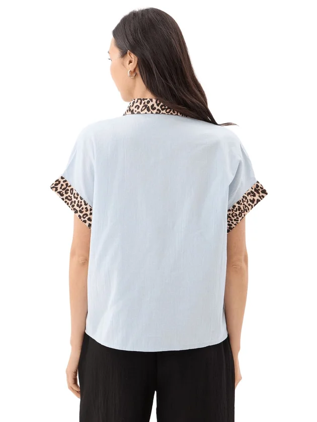 Pcjavier Contrast Check Shirt Wvn