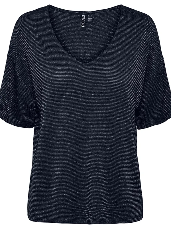 PcBillo Oversized Tee Lurex Stripes Noos