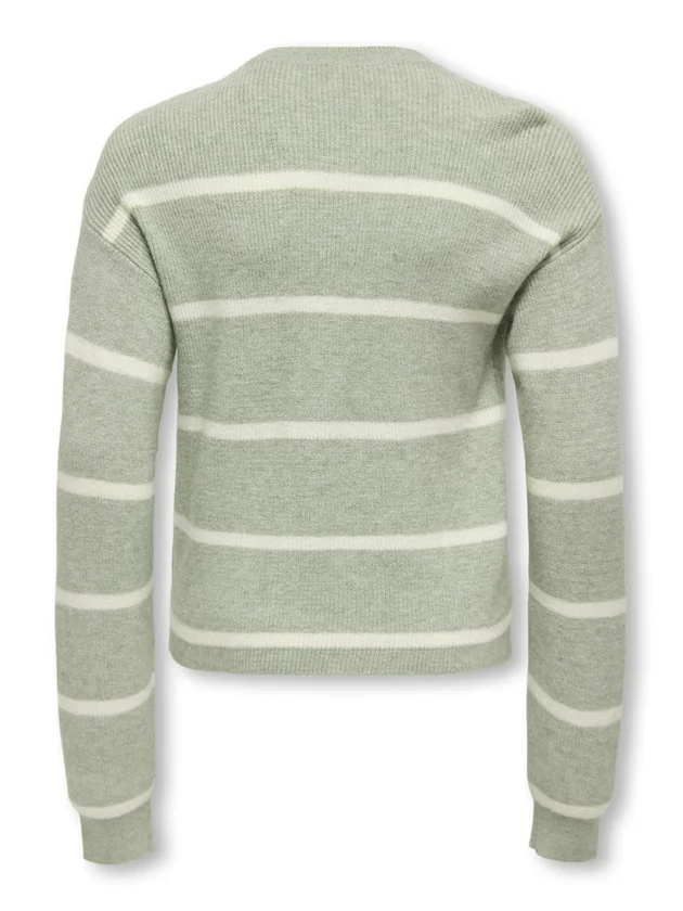 Life Short L S Stripe Knt Noos