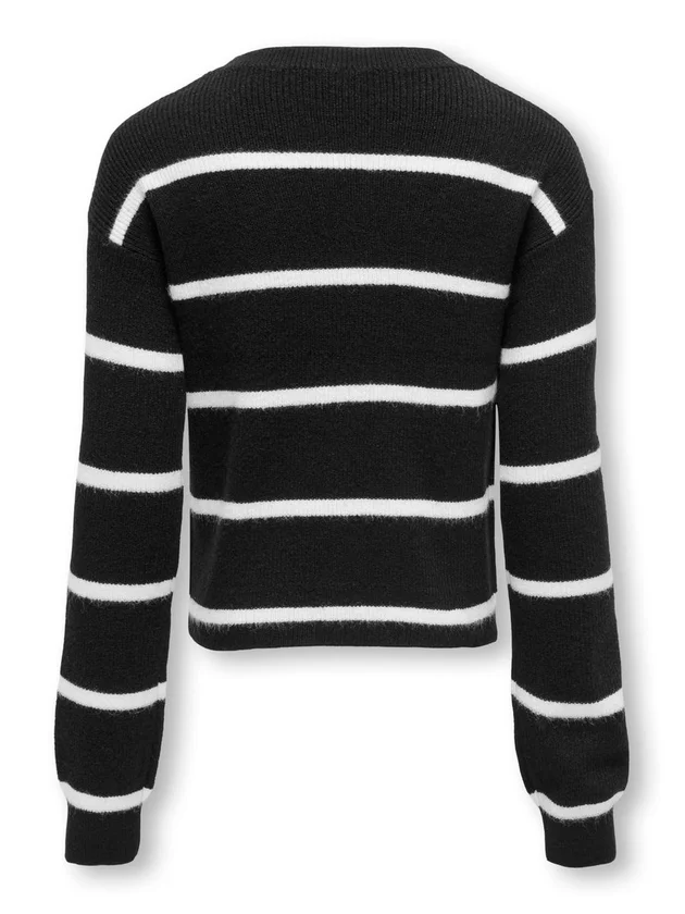 Life Short L S Stripe Knt Noos