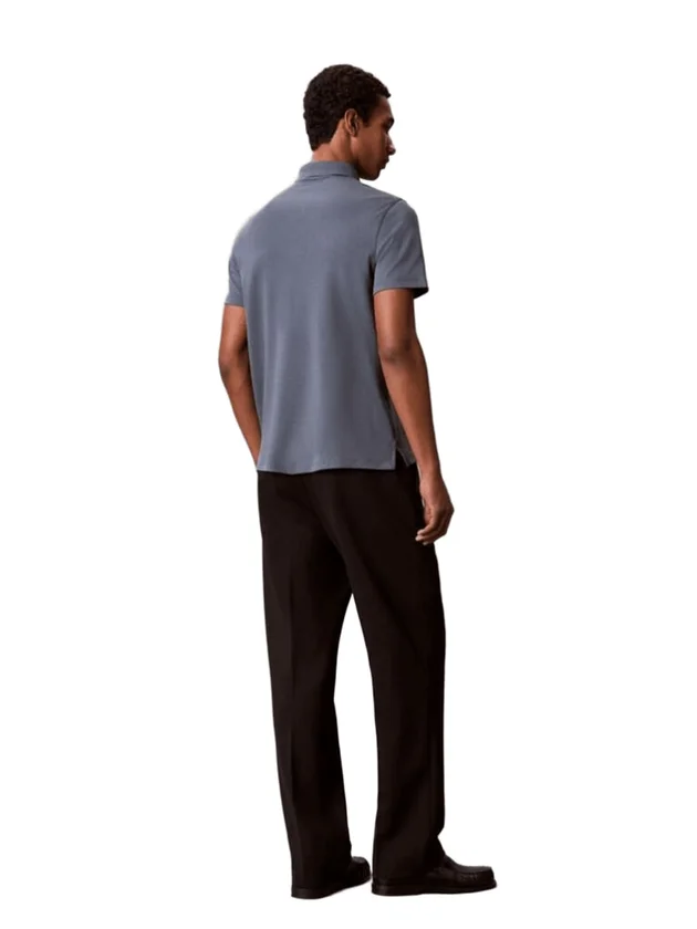 Slim Supima Logo Patch Polo