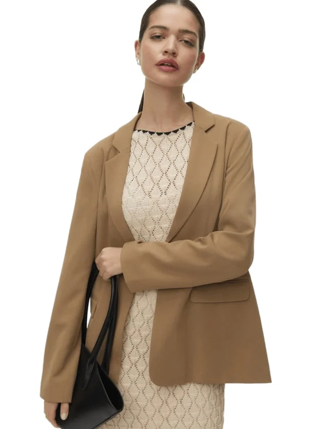 Loose Back Slit Blazer