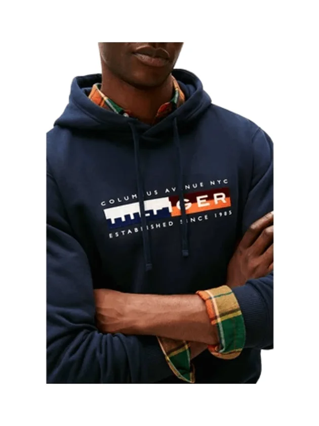 Colour Block Graphic Hoodie