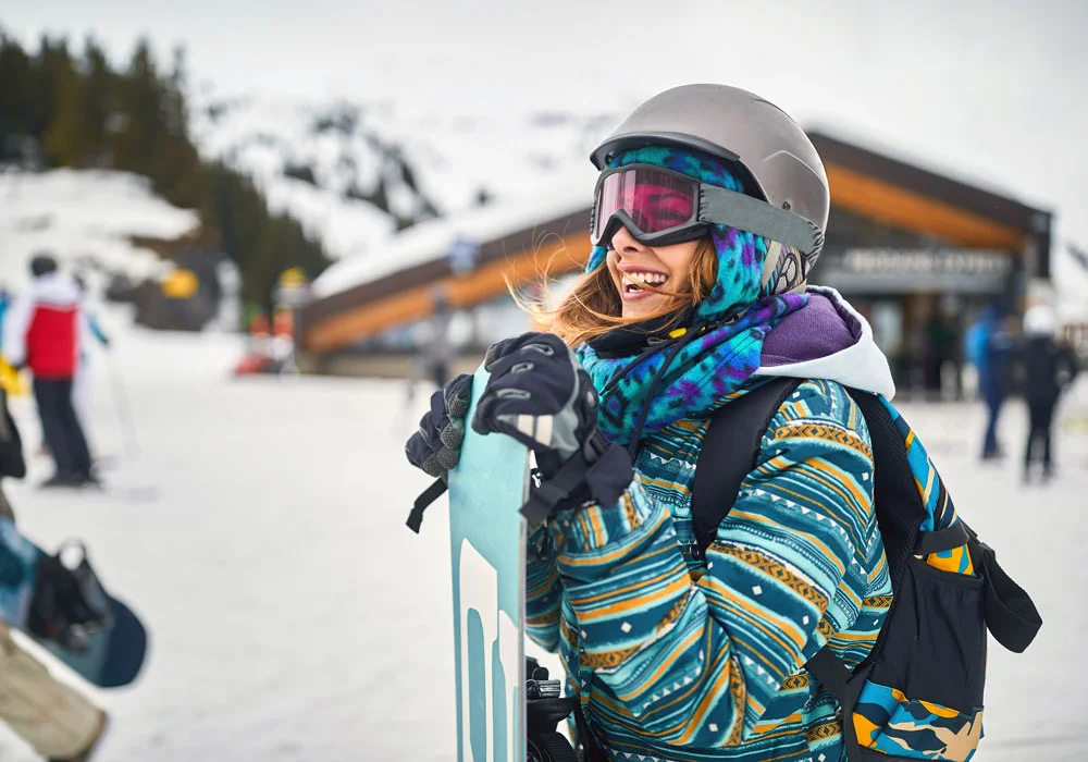 Femme au ski