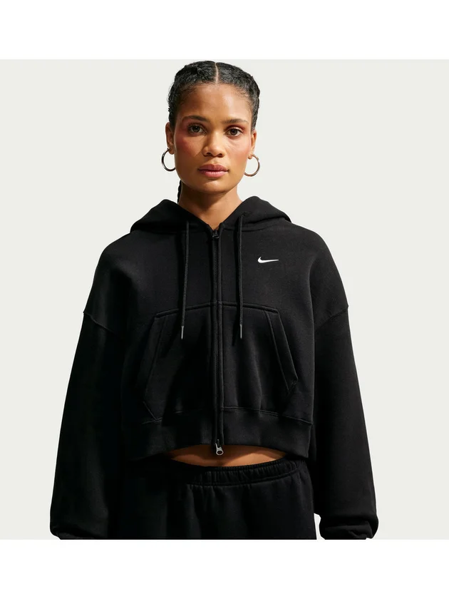 NSW Studio Fleece Midweight Oversized Cropped Full Zip