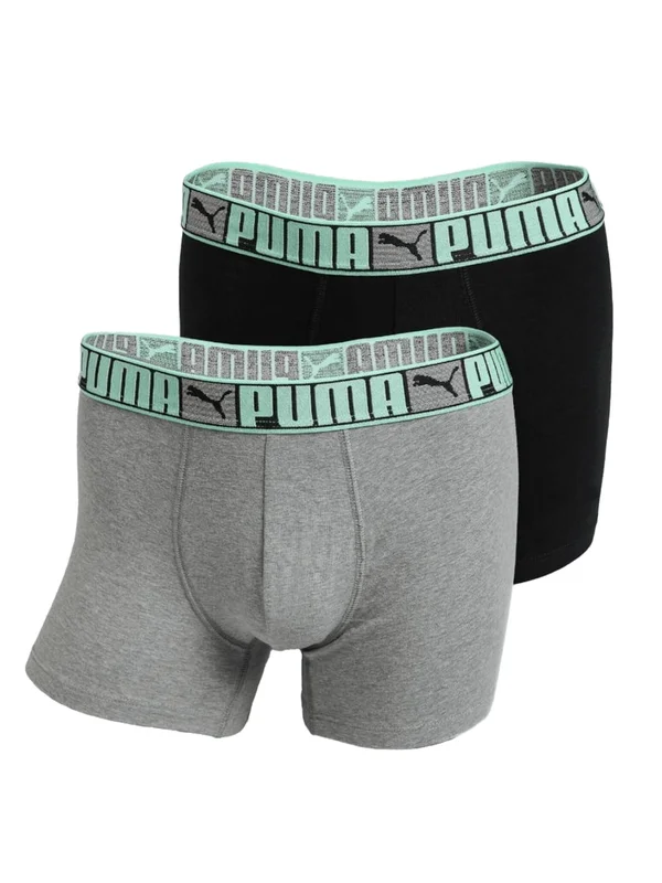 Logo Block Elastic Boxers 2P