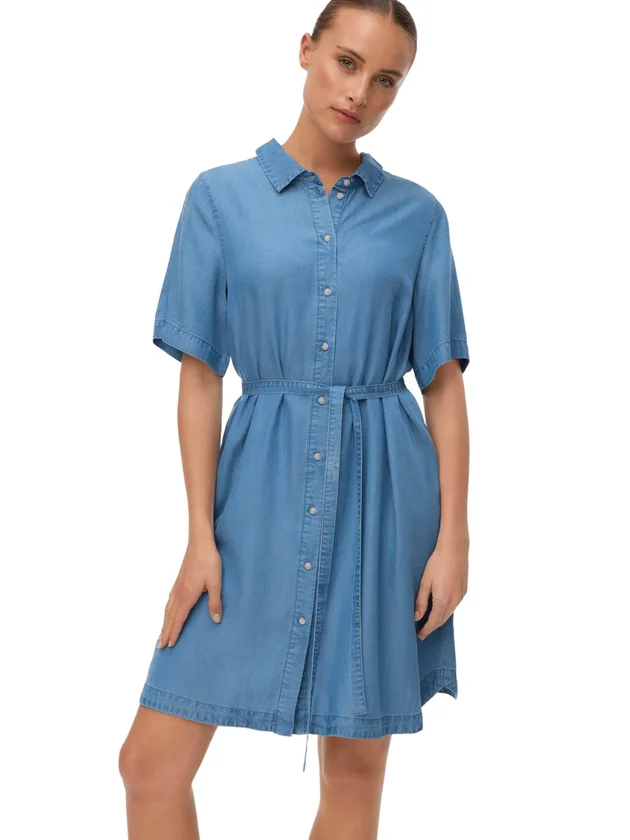 Vmbree Ss Short Tencel Shirt Dress