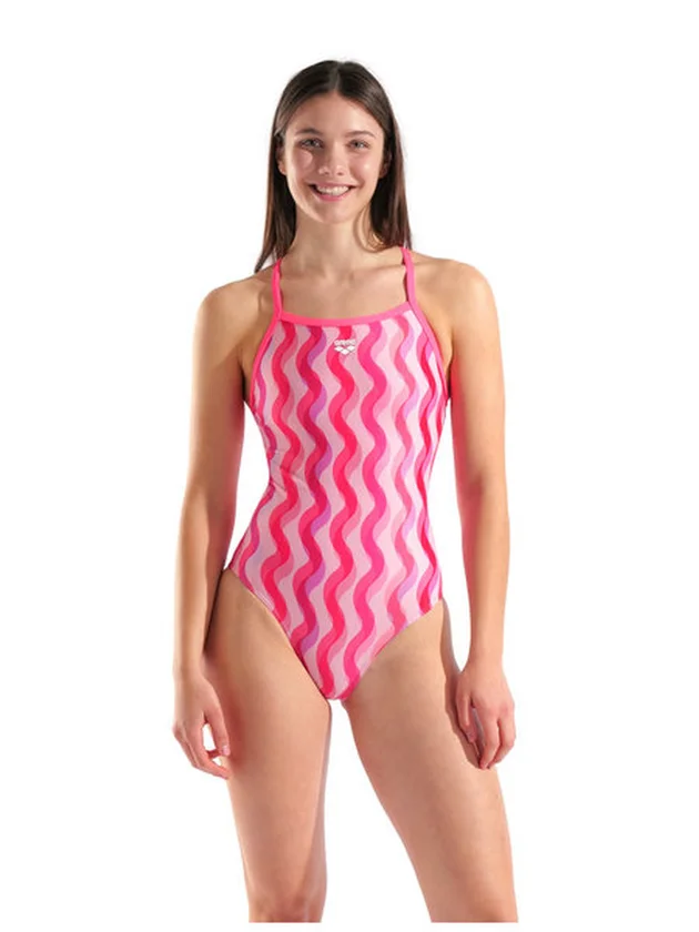 Ripple Print Swimsuit Lightdrop