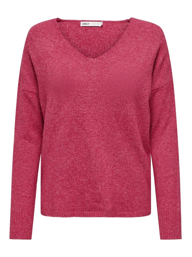 Onlrica L S V Neck Pullo Knt Noos
