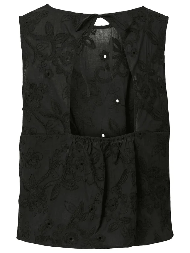 Ginger Sl Top Open Back Wvn