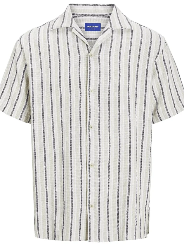 Jjecoba Stripe Resort Shirt Ss Sn