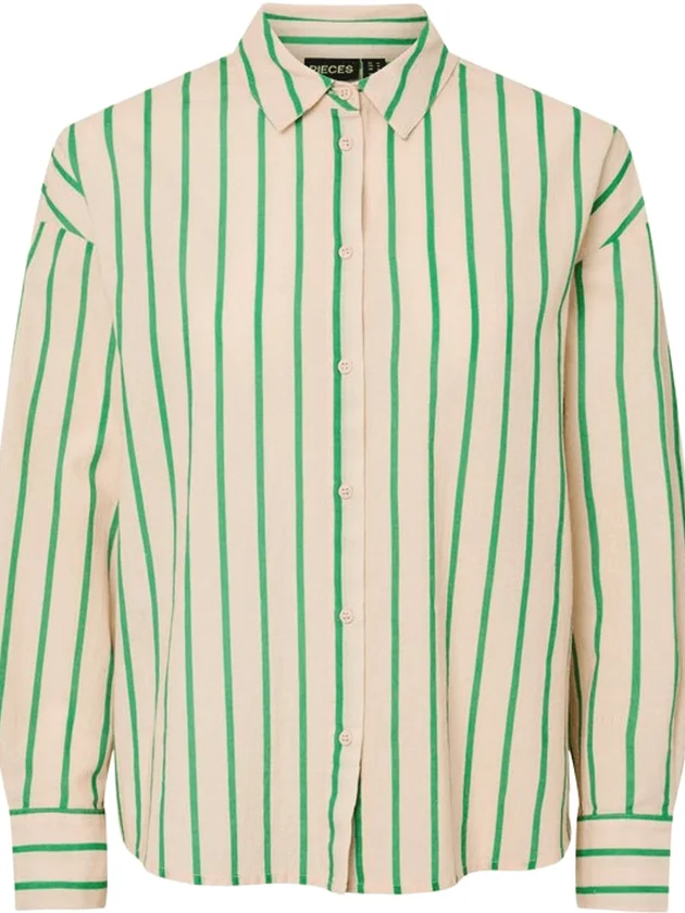 Javia Ls Stripe Shirt Wvn
