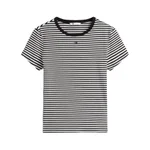 BLACK / ECRU STRIPE