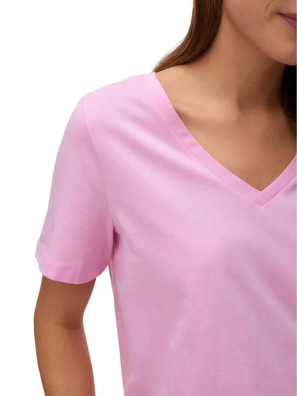 Vmpaulina Ss V Neck T Shirt Jrs Noos