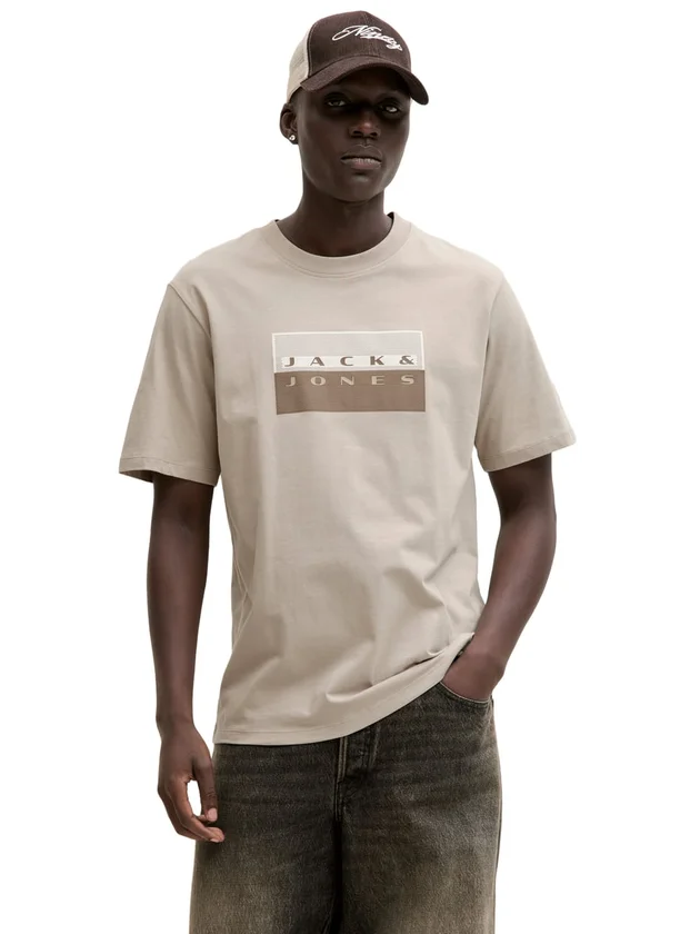 Jcofusion Dots Print Tee Ss Crew Sn