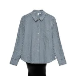DARK DENIM / STRIPES:SNOW WHITE W. SILVER STUDS