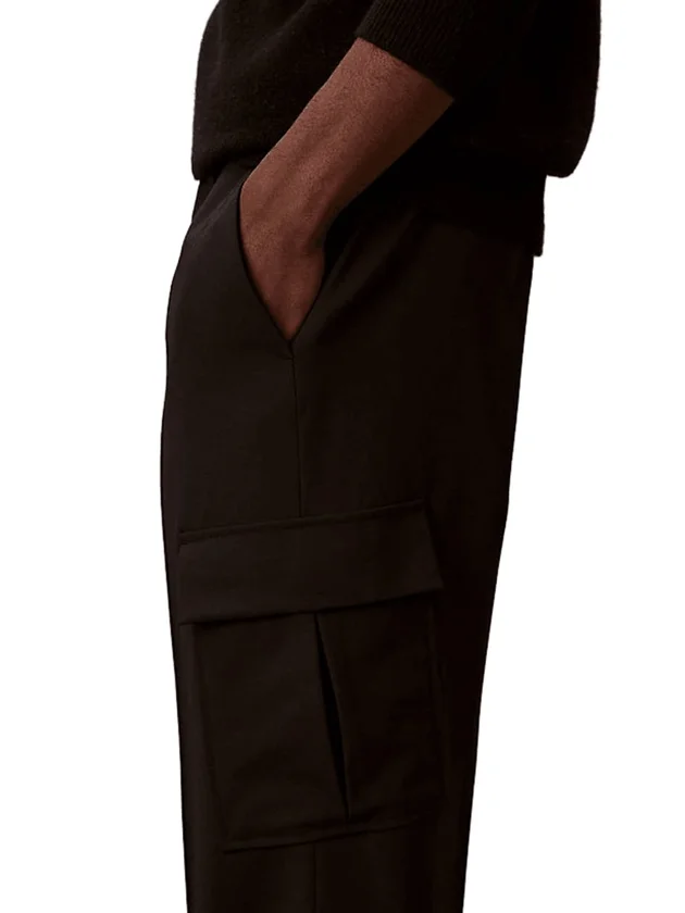 Straight Bengaline Cargo Pants