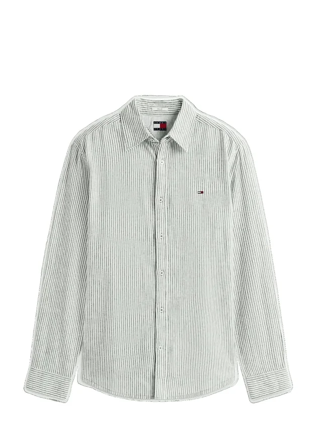 Reg Linen Mx Strp Shirt Ext