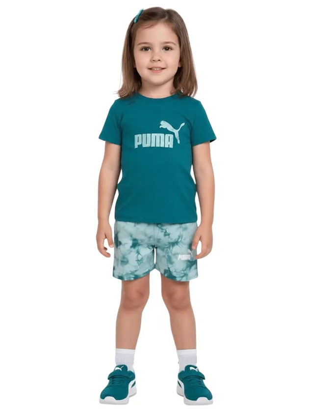 Minicats Ess Tie Dye Tee And Shorts Set