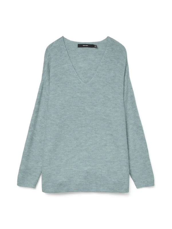 Vmcrewlefile Ls V Neck Blouse Noos