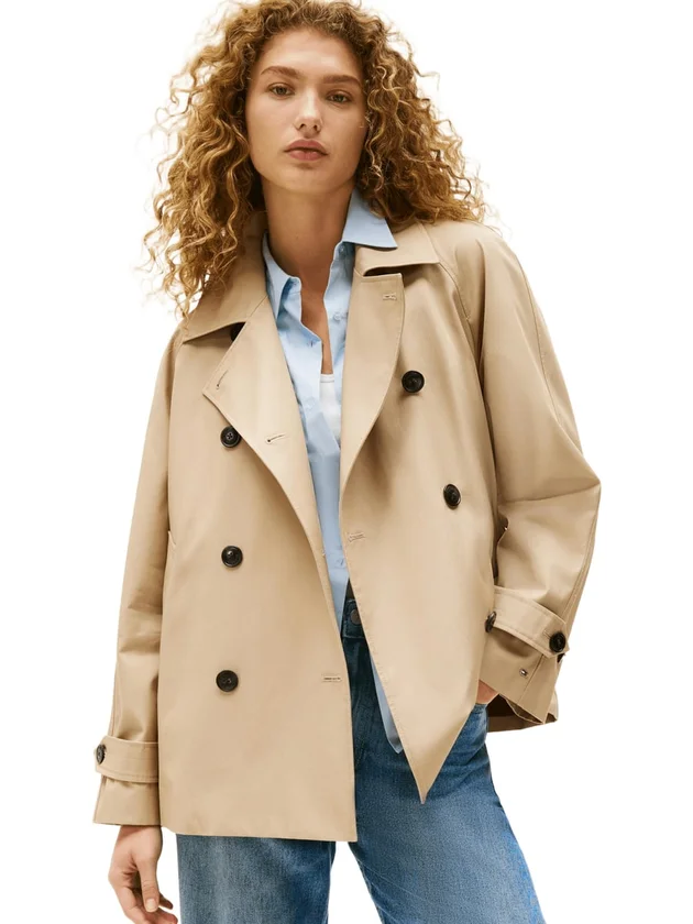 Cotton Reg Short Trench Coat
