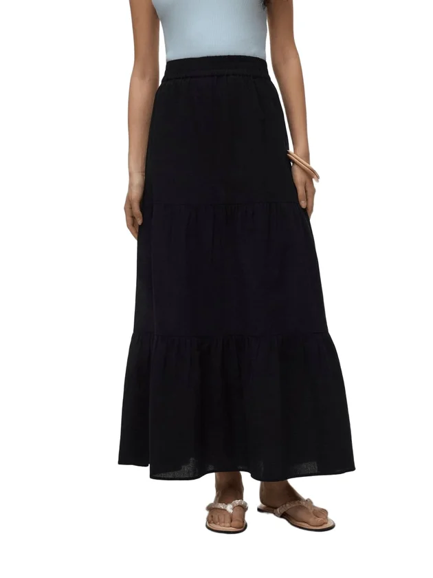 Hw Maxi Skirt Wvn Ga
