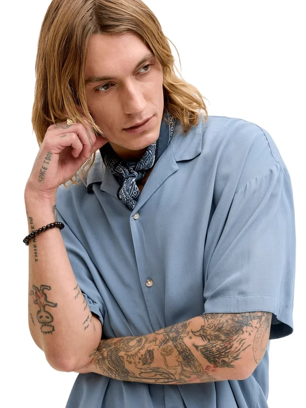 Jeff Resort Solid Shirt Ss Sn