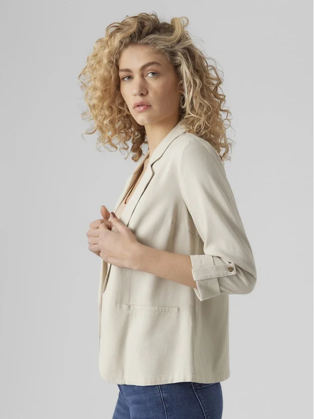 Loose Blazer Lin 3/4 Wvn Noos