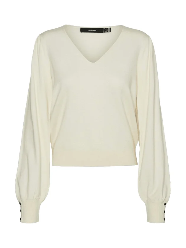 Hollykaris LS V Neck Pullover Boo