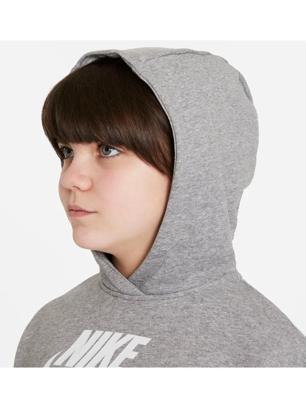 Club Ft Crop Hoodie Hbr