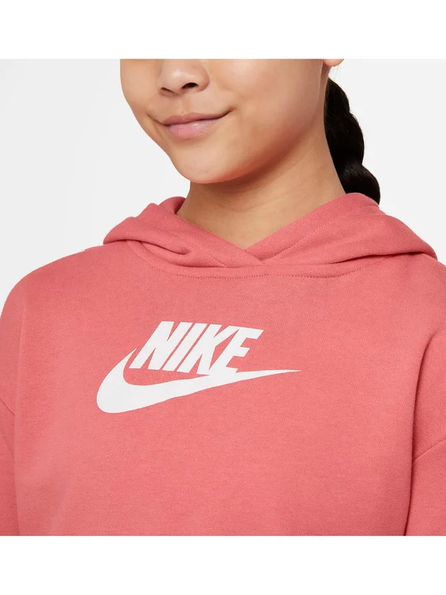 Club Ft Crop Hoodie Hbr