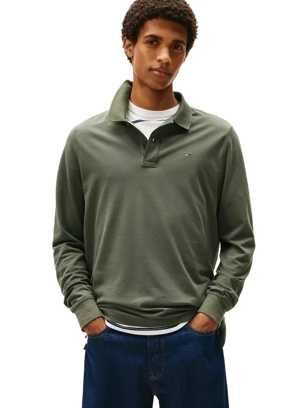 Tjm Slim Placket Polo Ls Ext