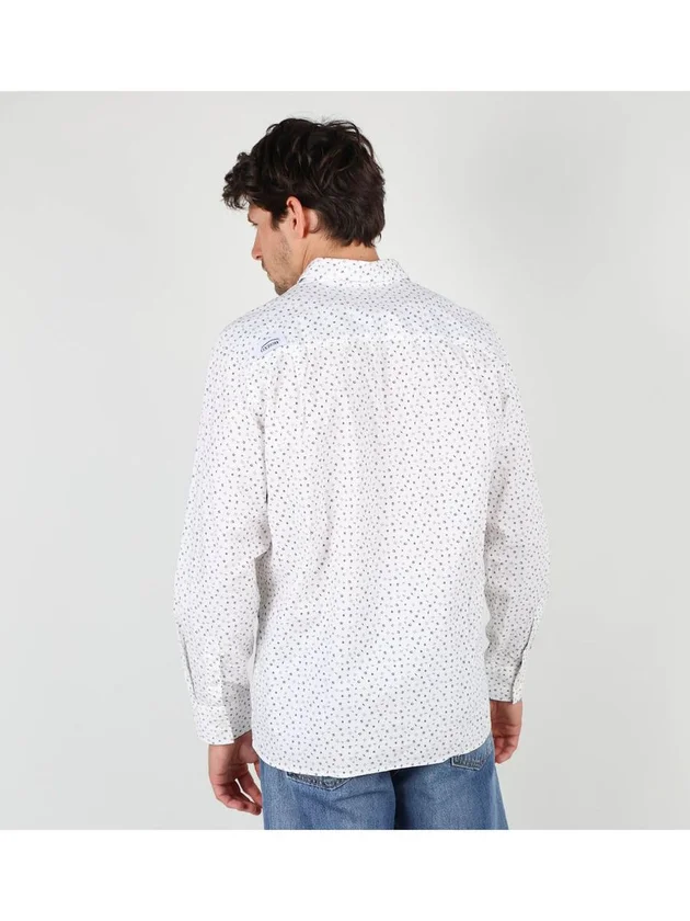 Chemise Manches Longues Microprint