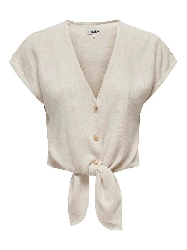 Siesta Ss Knot Lin Bl Shirt Pnt Noos