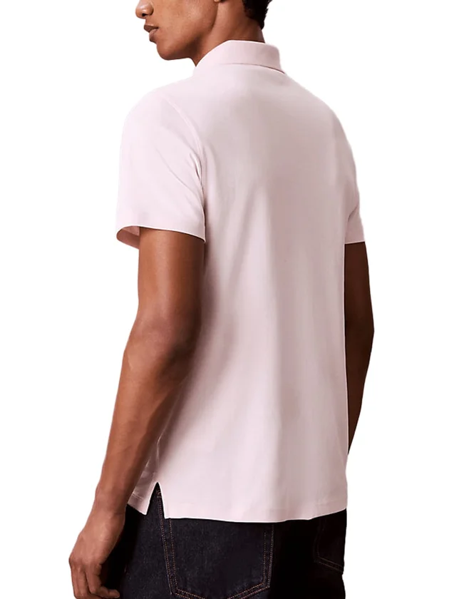 Slim Supima Logo Patch Polo