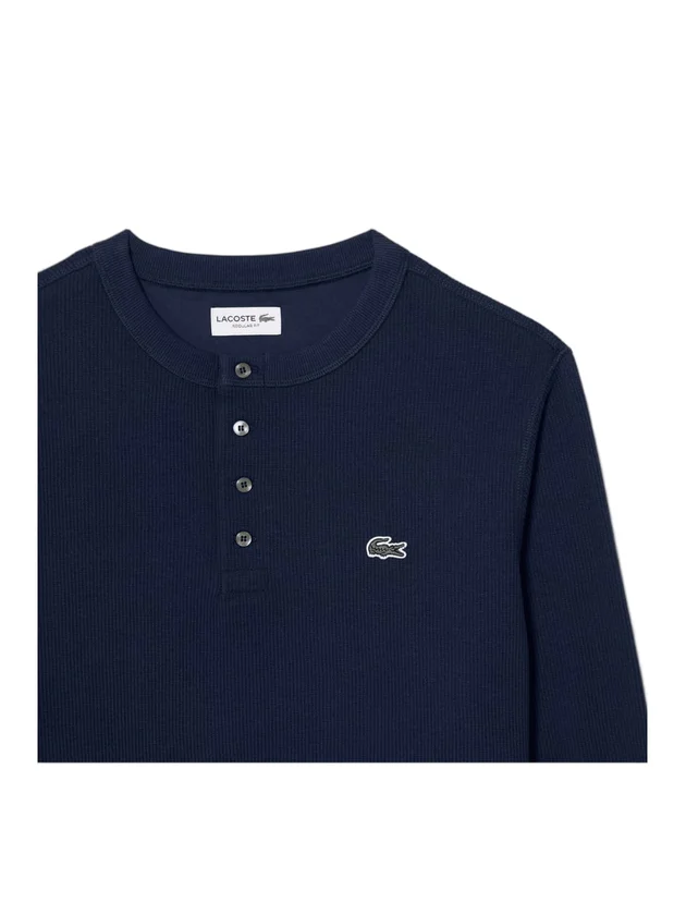Tee-Shirt Henley Manches Longues